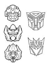 coloriage transformers les blasons